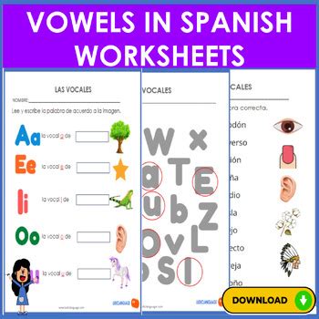Vowels In Spanish Worksheets By Ludiclanguage Tpt Vowels In Spanish Worksheets By Ludiclanguage Tpt